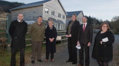 Environment and Sustainable Development Minister visits Dolwyddelan Housing