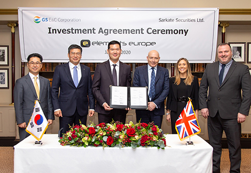Elements Europe Joins Forces with GS E&C, Leading South Korean Construction Firm